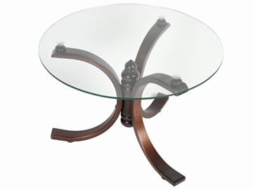 Стеклянный столик в зал Лорд (темно-коричневый) в Мурманске