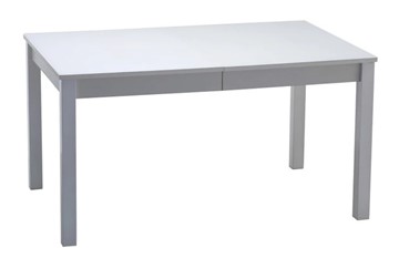 Обеденный раздвижной стол Нагано-2 стекло белое opti (хром-лак) 1 в Мурманске