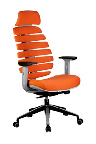Компьютерное кресло Riva Chair SHARK (Оранжевый/серый) в Мурманске