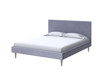 Двуспальная кровать Claro 160х200, Велюр (Casa Благородный серый) в Мурманске