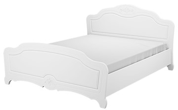 Полуторная кровать Лотос (Белый) 140х200 с основанием в Мурманске