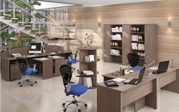 Офисный набор мебели IMAGO книжные шкафы, 4 рабочих места в Мурманске