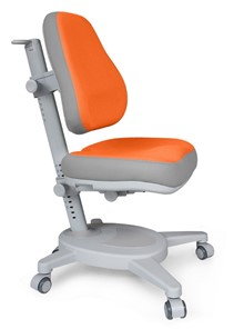Растущее детское кресло Mealux Onyx (Y-110) OG  - серое + чехол оранжевый с серыми вставками в Мурманске