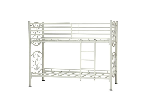 Двухъярусная кровать 42.10-02 Эльбрус (металл белый) в Мурманске - изображение