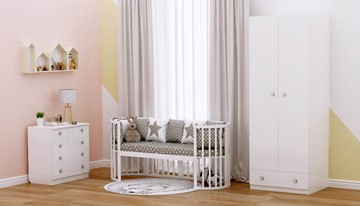 Детская кроватка-трансформер POLINI Kids Simple 911 Белый в Мурманске - предосмотр 8