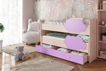 Двухэтажная детская кровать Соник 1.6 с ящиком, Ирис в Мурманске