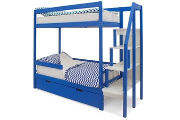 Двухъярусная кровать Svogen синий в Мурманске