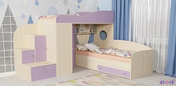 Детская кровать-шкаф Кадет-2, корпус Дуб, фасад Ирис в Мурманске