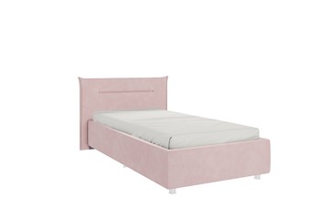 Кровать в детскую 0.9 Альба, нежно-розовый (велюр) в Мурманске