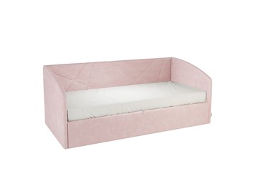 Кровать в детскую 0.9 Бест (Софа), нежно-розовый (велюр) в Мурманске
