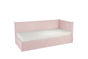 Кроватка 0.9 Бест (Тахта), нежно-розовый (велюр) в Мурманске