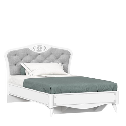Кровать подростковая Элис 1200 (Белый) с основанием ЛД 532.130.000 в Мурманске - изображение