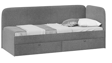 Кровать в детскую Молли тип 1 (80), Микровелюр Scandi Graphite 22 в Мурманске