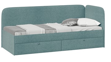 Подростковая кровать Молли тип 1 (80), Микровелюр Scandi Indigo 11 в Мурманске