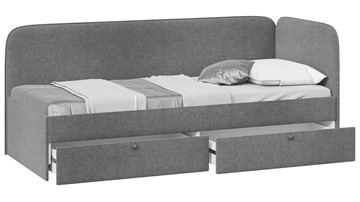 Подростковая кровать Молли тип 1 (90), Микровелюр Scandi Graphite 22 в Мурманске - предосмотр 1