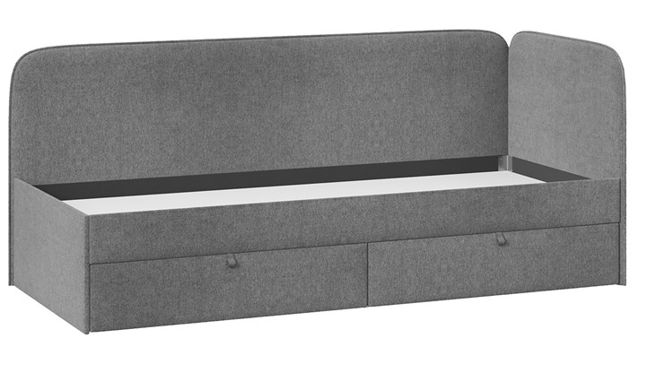 Подростковая кровать Молли тип 1 (90), Микровелюр Scandi Graphite 22 в Мурманске - изображение 2