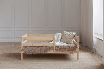 Кровать односпальная детская Софа, без покраски в Мурманске