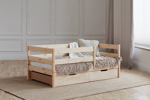 Кровать детская Софа с ящиками, без покраски в Мурманске - изображение