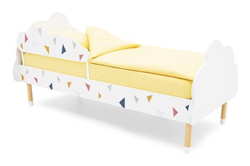 Кровать в детскую Stumpa Облако "Треугольники желтый, синий, розовый" в Мурманске
