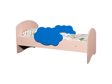 Детская кровать Тучка, корпус Дуб млечный, фасад Синий в Мурманске