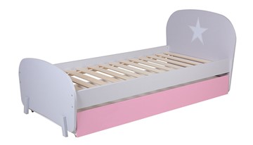 Детская кровать POLINI Kids Mirum 1915 Серый / розовый в Мурманске