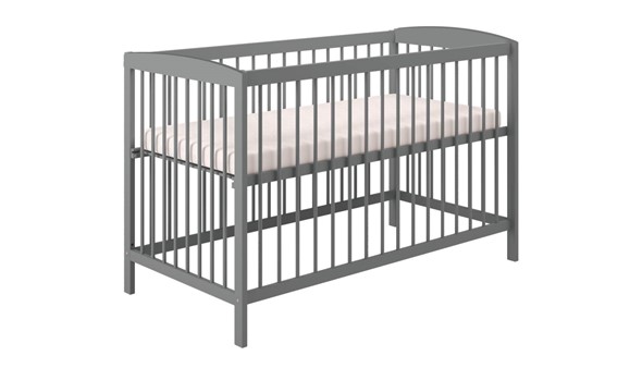 Детская кроватка POLINI Kids Simple 101 Серый в Мурманске - изображение