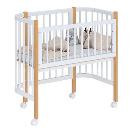 Детская кровать POLINI Kids Simple 105 Белый / Бук в Мурманске - изображение