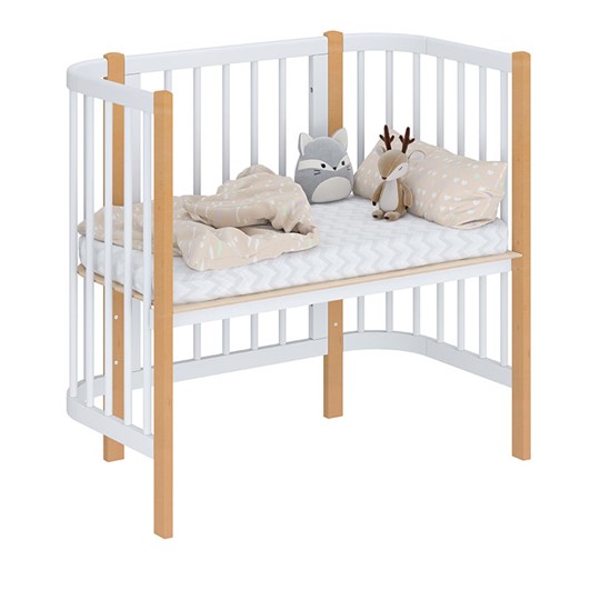 Детская кровать POLINI Kids Simple 105 Белый / Бук в Мурманске - изображение 1