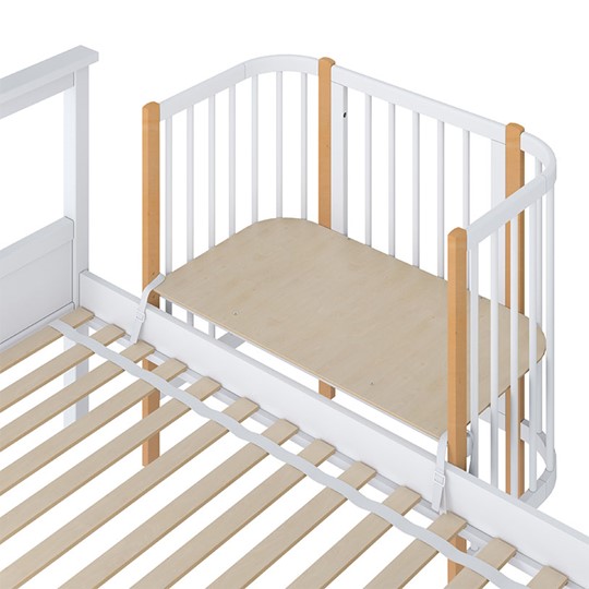 Детская кровать POLINI Kids Simple 105 Белый / Бук в Мурманске - изображение 3