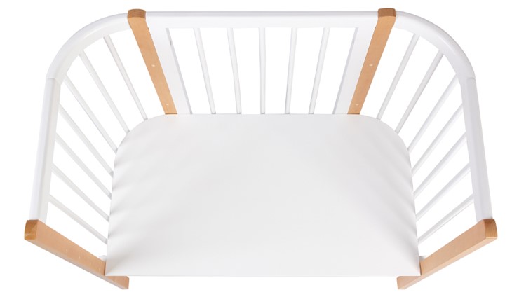Детская кровать POLINI Kids Simple 120 Белый / Бук в Мурманске - изображение 4