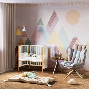 Детская кровать POLINI Kids Simple 120 Белый / Бук в Мурманске - предосмотр 9