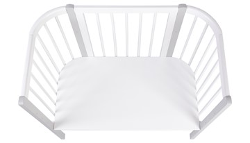 Кроватка детская приставная POLINI Kids Simple 120 Белый / Серый в Мурманске - предосмотр 3