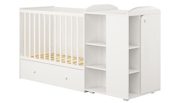 Детская кровать-шкаф с комодом POLINI Kids Ameli 800 Белый, серия AMELI в Мурманске
