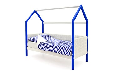 Детская кровать-домик «Svogen сине-белый» мягкая в Мурманске