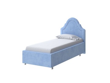 Детская кровать для девочки Эльза 80х200, Велюр (Teddy Небесно-голубой) в Мурманске