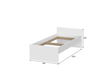 Выкатная кровать для детей Токио, белый текстурный (одинарная (0,9х2,0) + выкатная) в Мурманске - предосмотр 3