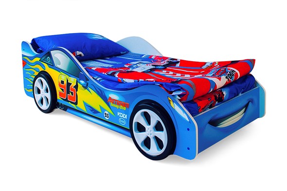 Детская кровать-машина Тачка синяя в Мурманске - изображение