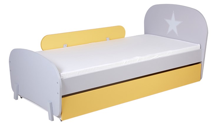 Мебель для детской POLINI Kids Mirum №1 Белый / Серый / Желтый в Мурманске - изображение 5