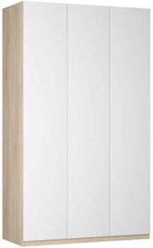 Шкаф 3-дверный Реал распашной (Push to open; R-198х135х45-1-PO), без зеркала в Мурманске - изображение
