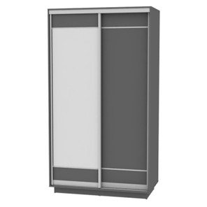 Шкаф 2-дверный Весенний HK1, 2155х1200х600 (D1D2), Графит в Мурманске - предосмотр
