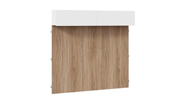 Настенный шкаф с декоративными панелями Порто (366) СМ-393.21.023-24 (Белый жемчуг/Яблоня беллуно/Белый софт) в Мурманске