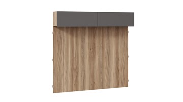 Навесной шкаф с декоративными панелями Порто (366) СМ-393.21.023-24 (Яблоня Беллуно/Графит софт) в Мурманске