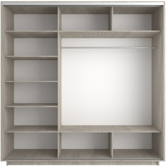 Шкаф 3-дверный Экспресс (Комби) 2100х600х2200, шимо светлый в Мурманске - изображение 1
