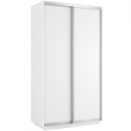 Шкаф 2-х створчатый Хит (ДСП), 1200x600x2200, белый снег в Мурманске - изображение