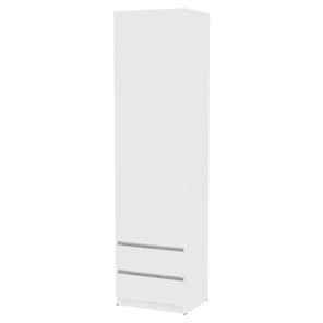 Одностворчатый шкаф Мальта H165, Белый в Мурманске - предосмотр