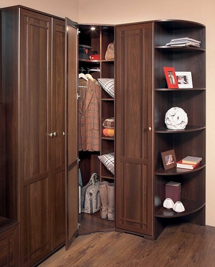Распашной шкаф Sherlock 9, Орех шоколадный в Мурманске - изображение 3