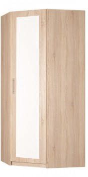 Угловой шкаф распашной Реал (YR-230х1034 (3)-М Вар.4), с зеркалом в Мурманске - изображение
