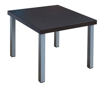 Квадратный столик Триада, венге/алюминий в Мурманске