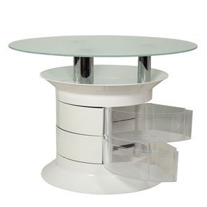 Стеклянный столик GiroCo Benito white plus в Мурманске