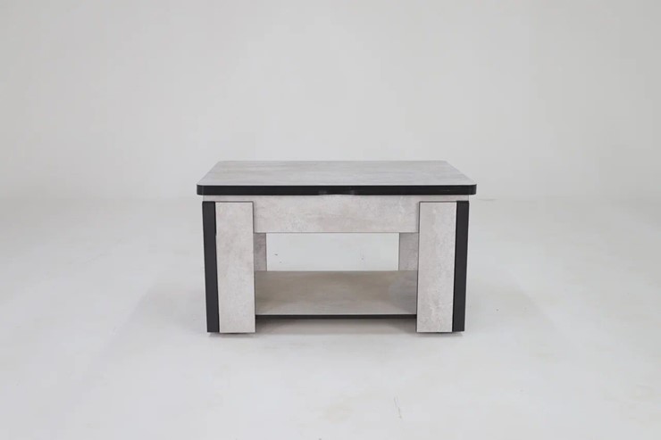 Журнальный стол-трансформер Дэнс, цемент светлый в Мурманске - изображение 1